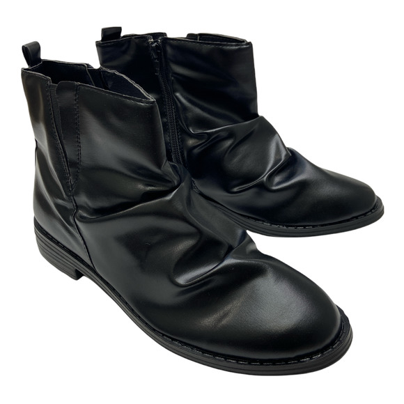 NWT Zulily Ruched Ankle Boots Size 10 - Picture 3 of 4